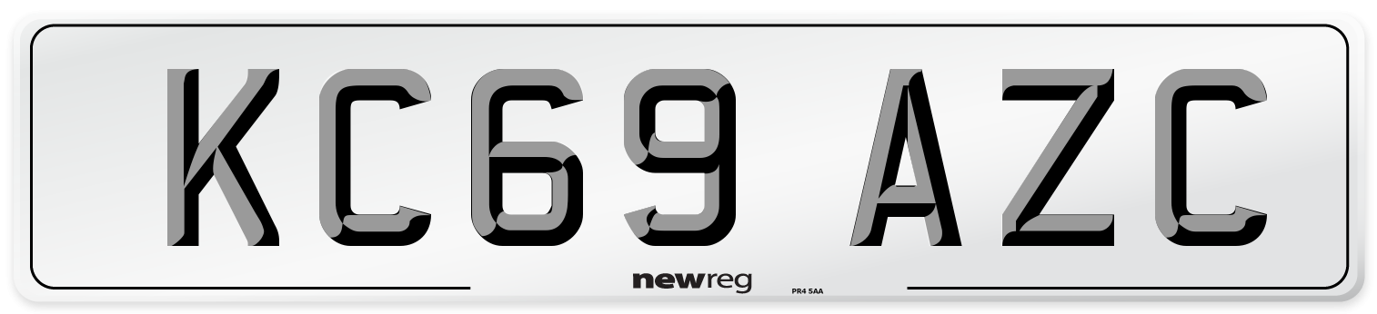 KC69 AZC Number Plate from New Reg